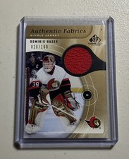 2005-06 SP Game Used Edition Authentic Fabrics Gold 026/100 Dominik Hasek 