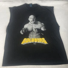 Vintage 90s Goldberg WCW WWF Wrestling Sleeveless Shirt XL 1998