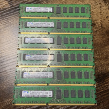 Samsung 24GB 6x4GB DDR3 ECC Registered PC3L-10600R 240-Pin M393B5273CH0-YH9