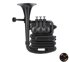 NUVO jHorn Plastic Wind Instrument in Bb/C Black/Black N610JHBBK Includes