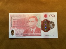 AA46 Prefix Bank Of England £50 Note In Uncirculated Mint Condition