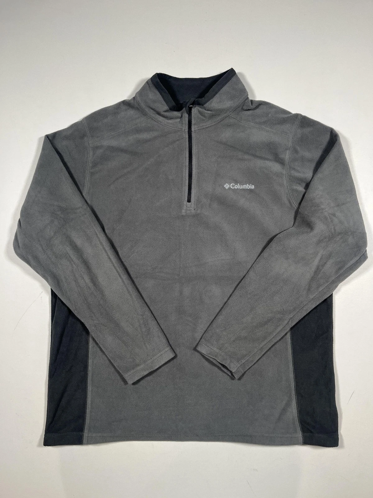 Columbia Pullover Mens Large Gray Fleece Quarter Zip Mock Neck Hiking Top
Opens in a new window or t