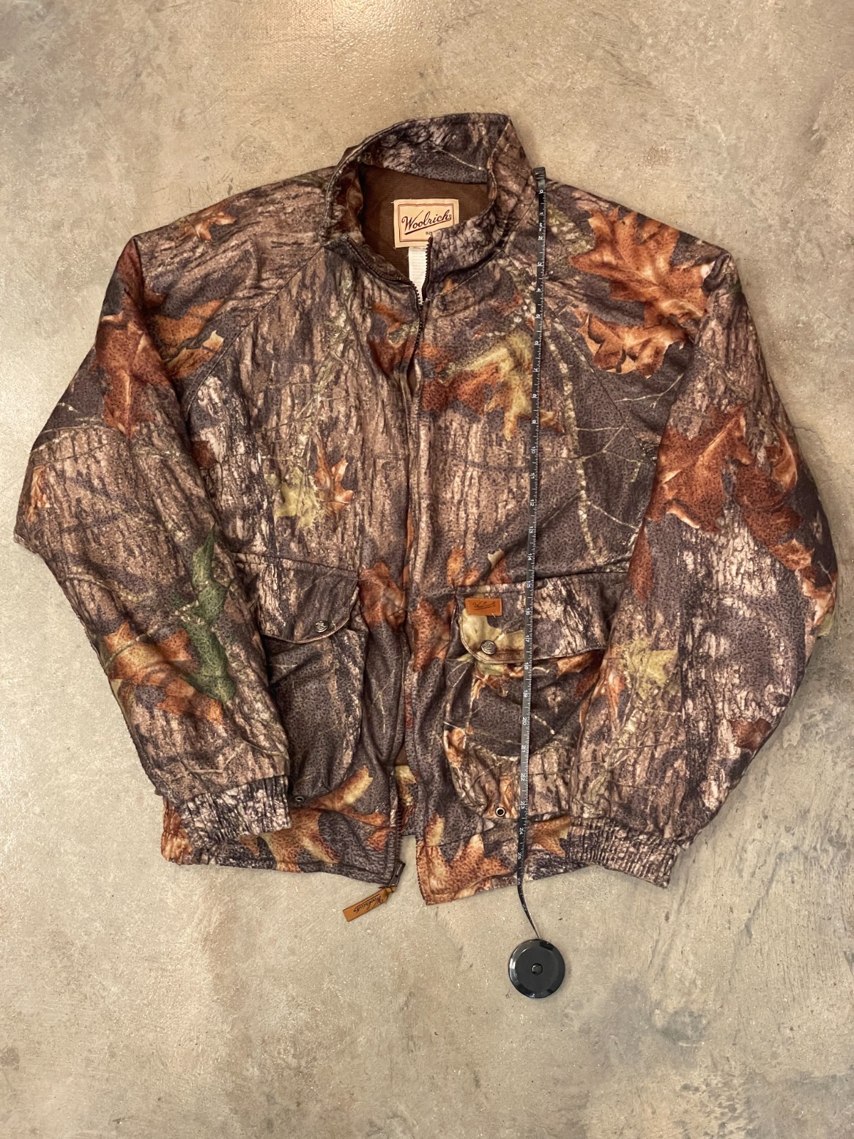 Woolrich Hunting Jacket Men M Camo Bomber Fleece Lined Quilted Heavyweight Warm thumbnail 7