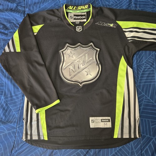 NHL All Star Hockey Jersey Black 2015 Blank Reebok Mens Size M Columbus - Picture 1 of 4