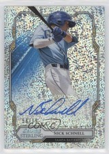 2019 Bowman Sterling Prospect Speckle Refractor 58/99 Nick Schnell Auto 7bt