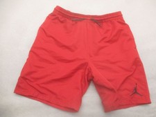 Jordan Size L 12-13y 147-163cm Boys Red Pockets Drawstring Athletic Shorts 103