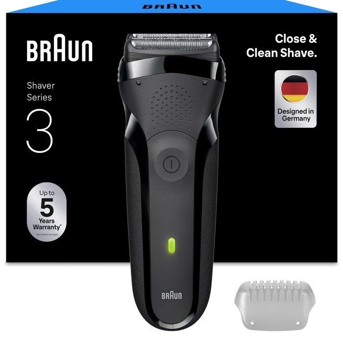 Braun 300s Série 3 rasoir électrique noir idée cadeau homme