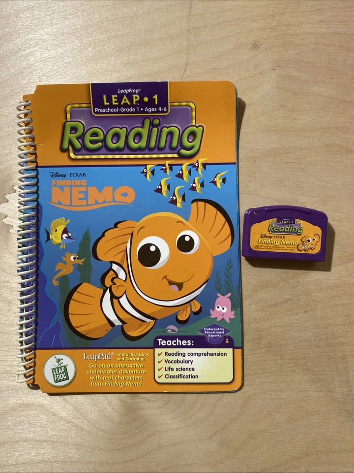 Leapfrog Leap 1 Reading Disney Pixar Finding Nemo Interactive Book Cartridge MZ - Image 2 of 4