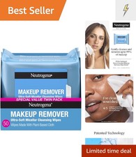 Makeup Remover Wipes Micellar Alcohol-Free Face Towelettes Remove Waterproof ...