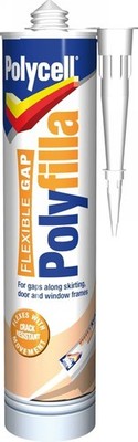 Polycell Flexible Fuge-Profil | Professioneller Innen Flexibler Füllstoff, 290ML
