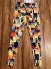 OS LuLaRoe Women's One Size Leggings DISNEY Castle Princess Small World NWOT — photo 4