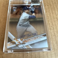 2017 Topps AUTO ROOKIE Yulieski Gurriel RC #CAAU-YG Astros Baseball Card (f2)