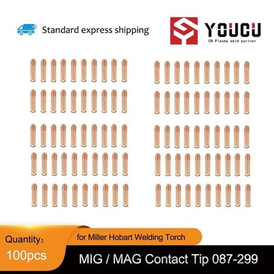 100pcs for     MIG Welding Gun 087299 Contact Tip 087-299 0.023'' #iv