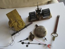 Antique Seth Thomas calendar clock parts black roller & movement rare