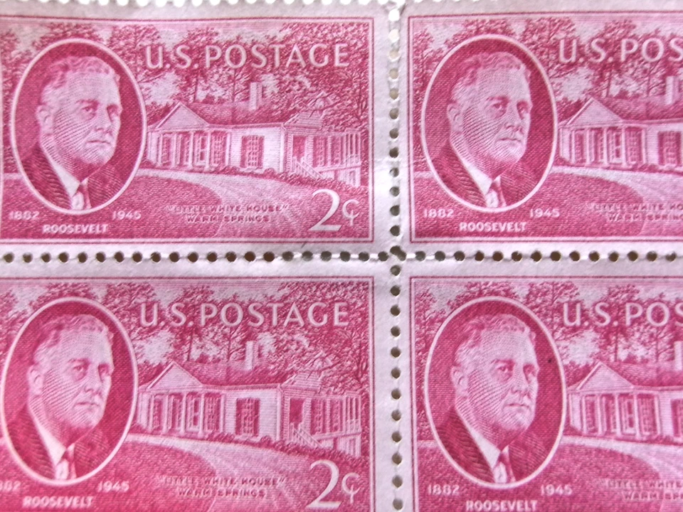 BOOK OF #4 ROOSEVELT 2 CENT & 3 CENT STAMPS - Image 2 of 4