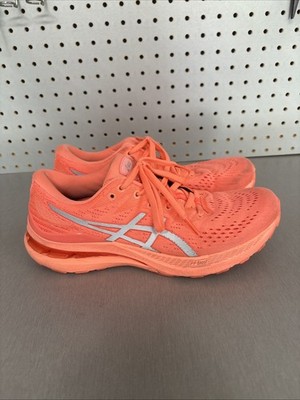 Asics Gel Kayano 28 Lite Show Womens Sz 8.5 1012B187 Orange Coral Running Shoes