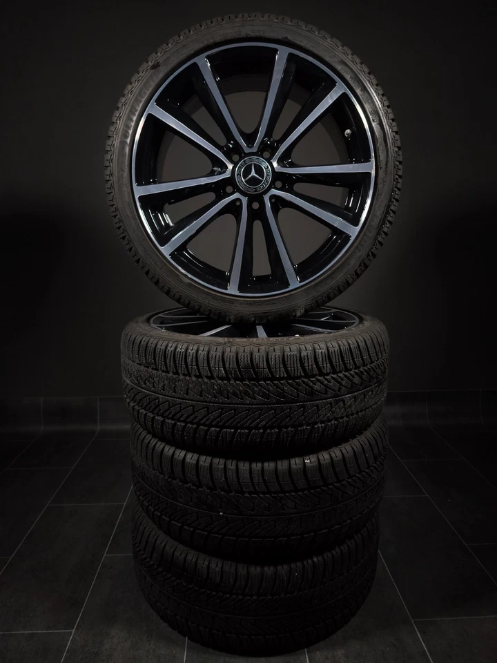 4 Winterräder 225/40R18 Mercedes A B CLA Klasse W176 W246 18 " Alufelgen - Bild 2 von 4