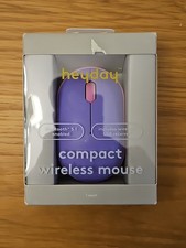 Heyday Compact Wireless Mouse -Purple New Bluetooth enabled