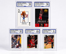 25 Card Micheal Jordan Mega Lot CCG Graded Upper Deck