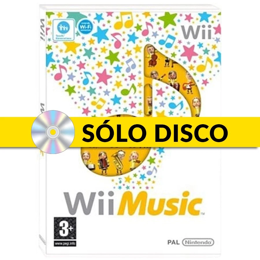 Wii Music, Nintendo Wii, 2008, UK, PAL, MULTI-IDIOMA, PAL, ESPAÑOL, COMPLETO.