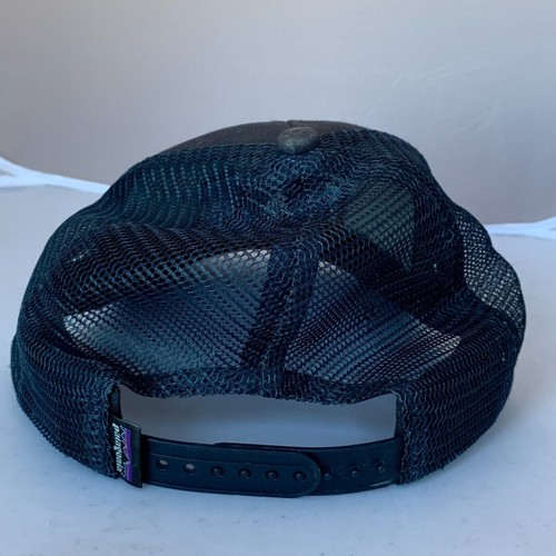 Patagonia Hat Cap Snap Back Blue Mesh Back Logo Outdoor Casual Hiking Adult OSFA - Picture 4 of 12