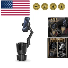 Phone Holders for Your Car, 2 in 1 Universal Cup Holder Expander Adjustable B...