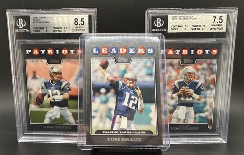 Tom Brady [Black] #286 2008 Topps card