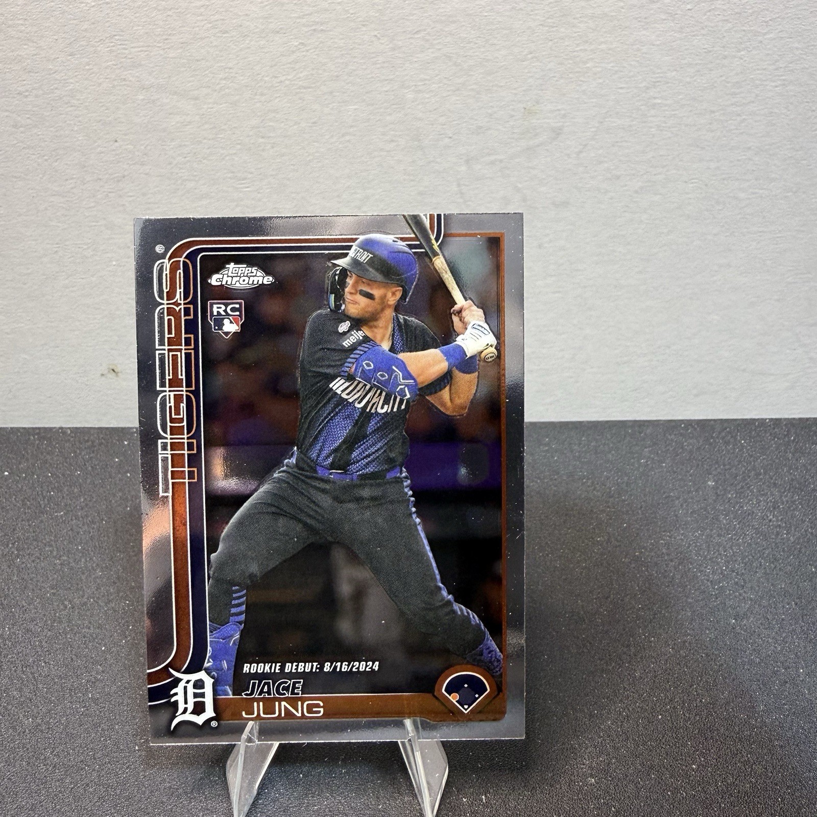 2025 Topps Chrome Update #USC121 Jace Jung Detroit Tigers Rookie