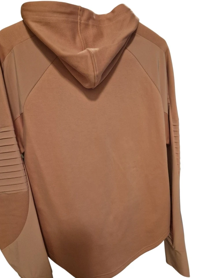 Puma Hoodie Pullover Sweatshirt Athletic Women’s Medium Rose Pink Sleeve Detail - Image 2 of 4