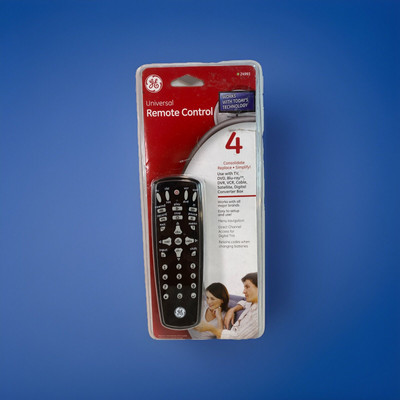 New GE Universal Remote Control 4 Devices TV Blu-Ray DVR Cable Satellite