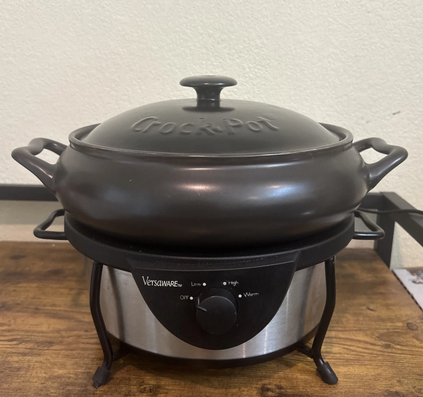 Versaware Rival Crock Pot Slow Cooker Stoneware 5 Qt SC7500 Read Desciption