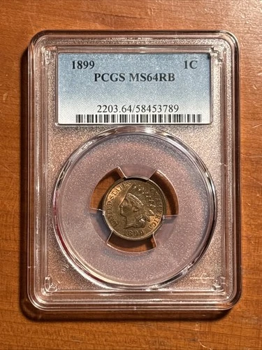 1899 1C Indian Head Cent - PCGS MS64 RB