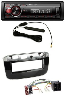 Pioneer MP3 DAB 1DIN AUX USB Autoradio für Fiat Punto Punto Evo (ab 2011)