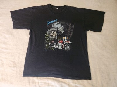 Harley-Davidson 3D Emblem Wolf Survivors T-Shirt L / Xl Black Motorcycle Vintage