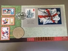 GB STAMPS BENHAM FIRST DAY COVER WITH MINT COIN ISSUE FOOTBALL 2002
