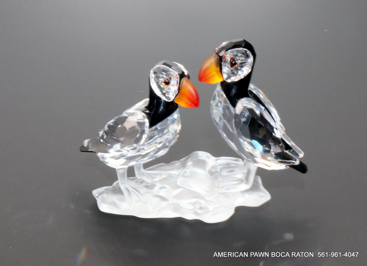 SWAROVSKI Crystal Puffins Bird Figurine # 261643 with box | eBay