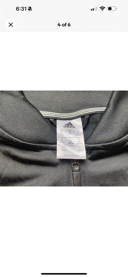 Chaqueta deportiva Adidas 3 rayas deslumbramiento para mujer M negra/negra DZ7656 Foto 3 de 4