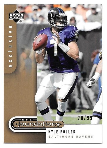 2005 Upper Deck UD Foundations Exclusive Gold Parallel #9 Kyle Boller 20/99 - Picture 1 of 2