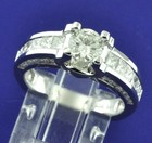 2.03 ct 18k White Gold Ladies Engagement Natural Diamond Ring unique — photo 1