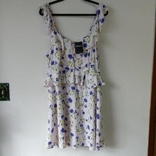 Forever 21 Plus Size Floral Daisy Ruffle Dress 0X NWT