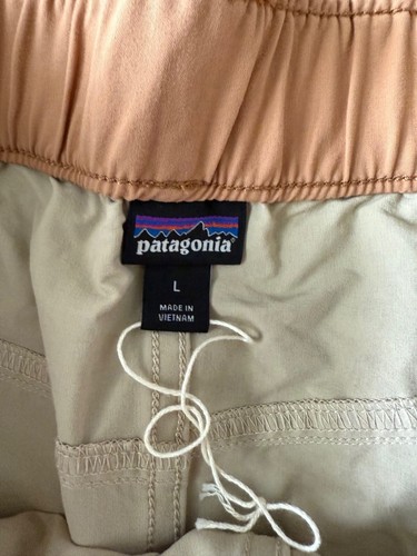 NEW Patagonia Shorts Womens Outdoor Everyday 4" Oar Tan Brown SZ Large - Picture 2 of 2