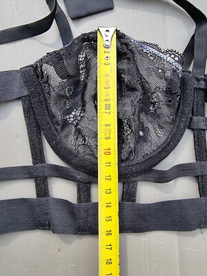 Soutien-gorge Cage BODY RAGE Noir Dentelle - Taille M/L - Excellent état - Porté Une Fois