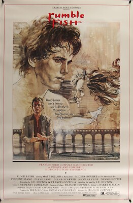 Rumble Fish - original movie poster 27x41 1983 ROLLED Matt Dillion ...