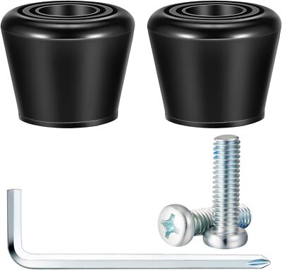 5 Pieces Roller Skate Toe Stoppers Set Include 1 Pair of Black 