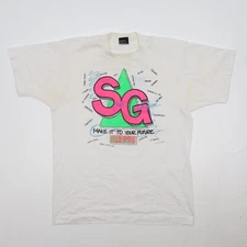 VINTAGE T-SHIRT SOBER GRADUATION CLASS OF 1991 ALL STATE SCREEN STARS SIZE L