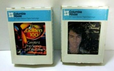 VTG Lot Of 2 - 8 Track Tapes UNTESTED AS IS - NEIL DIAMOND Moods THE GOLDEN 100