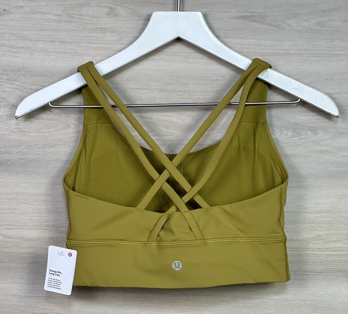 Lululemon Energy Bra Long Line Luxtreme Size 8 B/C Cup AGLD