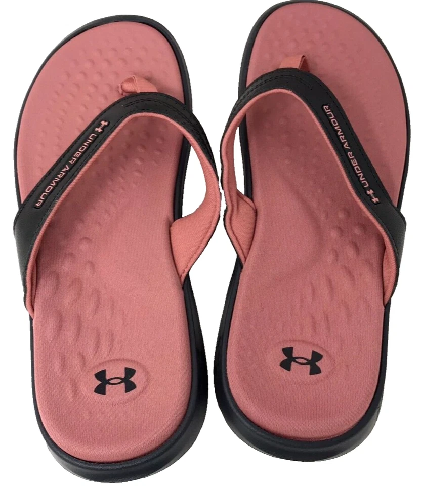 Женские шлепанцы без шлепанца Under Armour Ignite Pro Marbella черные/красные размер: 6 205H - Изображение 4 из 4