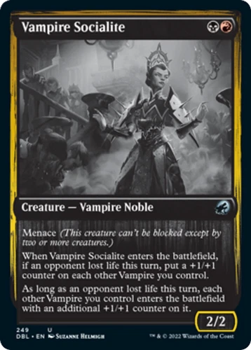 Vampire Socialite (Grayscale) Innistrad: Double Feature - Midnight Hunt NM
