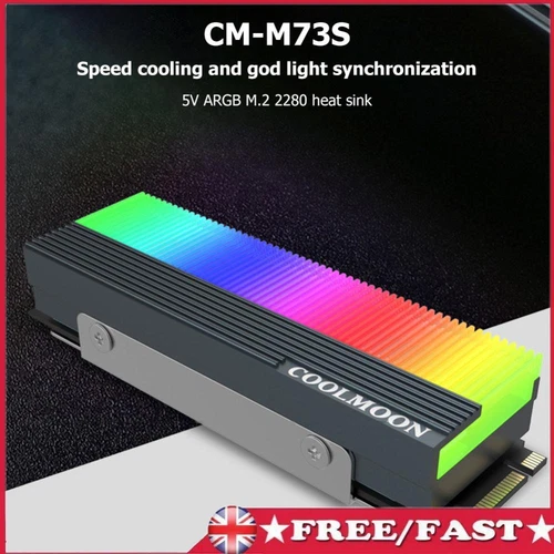 COOLMOON CM-M2A M.2 SSD Heatsink Cooler 2280 Solid State Drive Radiator Pad
